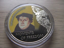 10 Dollar Reformation 1517 non-ferrous metal commemorative medal in closed capsule 2006 Liberia