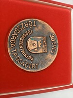 Bronze commemorative plaque 68mm diameter 105g