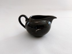 Zsolnay small spout with black marble pattern (no.: 24/271.)
