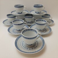 Chinese rice coffee cups with bottoms, 8 in one
