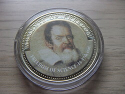 10 Dollars Freedom of Science in a sealed capsule 2001 Liberia