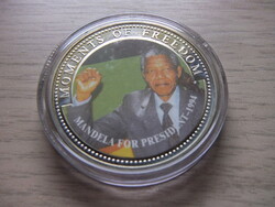 10 Dollars President Mandela 1994 in sealed capsule 2001 Liberia