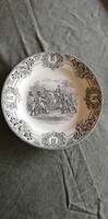 Old antique bosh napoleon scene plate