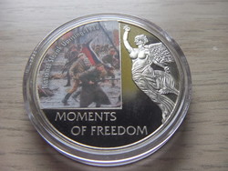 10 Dollár Szlovák Felkelés 1944 Színesfém emlékérem zárt  kapszulában 2006 Libéria
