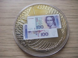 100 Brand 32 gr 40 mm commemorative coin in closed capsule