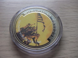 10 Dollars End of World War II 1945 in sealed capsule 2001 Liberia