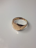 Pg - monogrammed old gold signet ring (size 59-60)