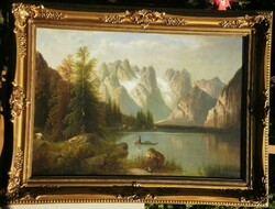 Anton pick (1840-1902) : alpine lake