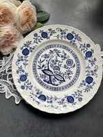 Wedgwood lapostányér, dísztányér, ﻿Vintage Enoch Wedgwood (Tunstall) “Blue Heritage Plate”