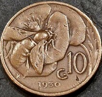 Italy, 10 centesimi 1930.