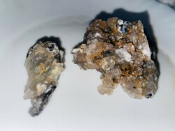 Chalcedony with copper inclusions (chrysocolla)