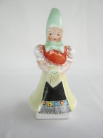 Bodrogkeresztúr ceramic woman in folk costume, girl in folk costume