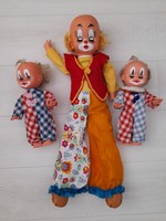 2 retro clown dolls in one