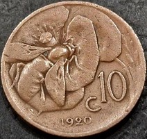 Italy, 10 centesimi 1920.