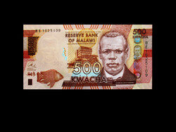 Unc - 500 kwacha - malawi - 2014 (john chilembwe - the hero...With his portrait!) Read!