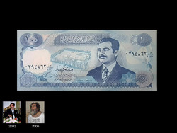 Unc - 100 dinars - Iraq - with portrait of dictator Saddam - 1994 read!
