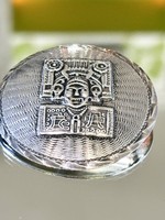 Stunning Mexican silver pendant and brooch