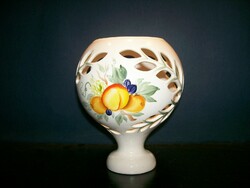 Openwork ceramic vase