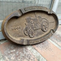 Cast iron advertising ashtray - hscs (hofherr - schrantz - clayton - shuttleworth)