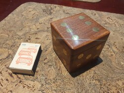 Minőségi igényes fa és rézből készült kocka póker dobókocka
