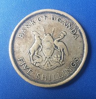 Uganda 5 shillings, 1968 UN food