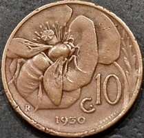 Italy, 10 centesimi 1930.