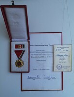 Liberation jubilee commemorative medal. With accompanying document and ID card.