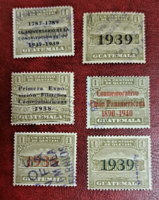 Guatemala 1926 - 1940. bélyegek F/6/4