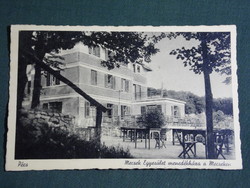 Képeslap, Pécs , Mecsek egyesület menedékház látkép,részlet,1937