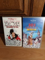 101 Puppies 1. And 2. Original classic walt disney tale for sale on vhs videocassette