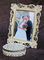 Esküvői fotótartó és jegygyűrűtartó (58991)