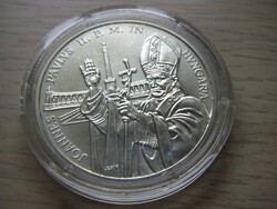 500 Forint silver commemorative coin 1991 Pope John Paul II in sealed capsule