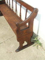 Antique carved bench