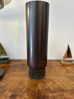 Applied art bronze vase