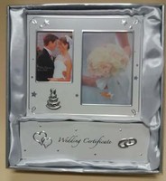 Marriage certificate holder and photo frame (8600)