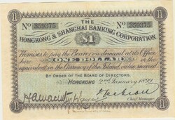 Hong Kong 1 Hong Kong dollar 1889 replica