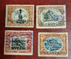 Guatemala 1913.  bélyegek F/5/4
