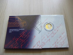 Traffic line 2023 in decorative packaging with commemorative coin Petőfi s. HUF 200 national defense HUF 100 national defense HUF 50