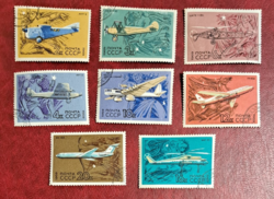 1969. Szovjetunió repülők bélyeg sor G/1/1