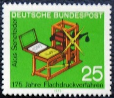 N715 / Németország 1972 Litográfia nyomtatás bélyeg postatiszta
