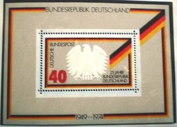 Nb10 / Németország 1974 25 éves a NSZK blokk postatiszta
