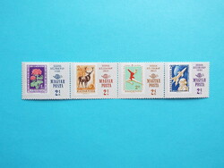 (Z) 1965. 38. Stamp day strip 4** - (cat.: 400.-)