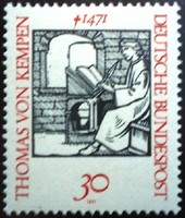 N674 / Németország 1971 Thomas von Kempen bélyeg postatiszta