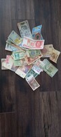 33 mixed foreign paper money for sale