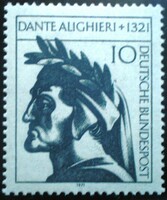 N693 / Németország 1971 Dante Alighieri bélyeg postatiszta