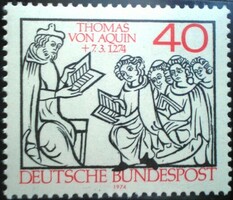 N795 / Németország 1974 Thomas von Aquin teológus bélyeg postatiszta