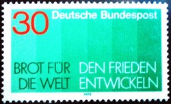 N751 / Németország 1972 "Kenyeret a világnak" bélyeg postatiszta