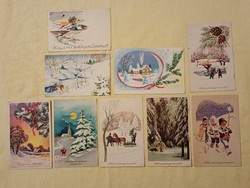 Greeting card 007 Christmas 9 pcs in one