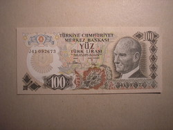 Törökország - 100 Lira 1970-83 UNC