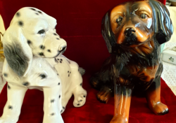 Large ceramic dog statue
